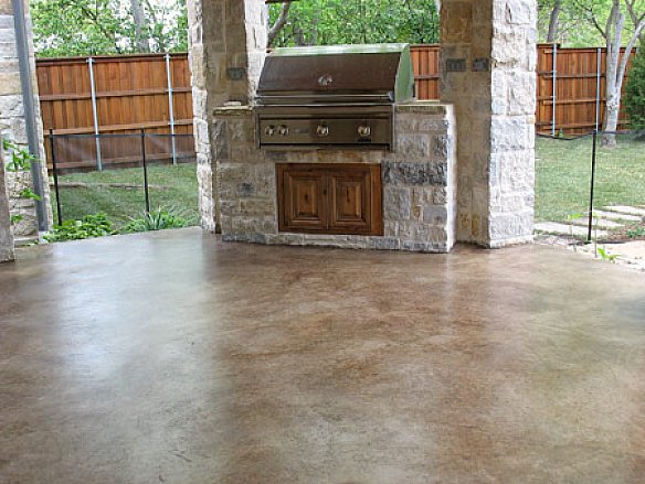 Easy Painting Concrete Patio In Backyard Patio Space With ...