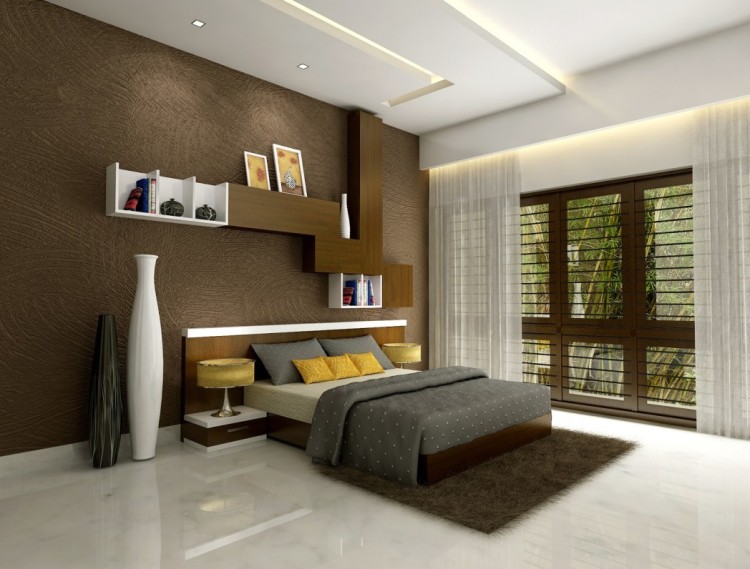 Brown Wall Combined With White Wall Brown Bedroom Ideas Can Add The Beauty Inside Modern Bedroom Design Ideas With Black Carpet On The White Ceramics Floor X Helda Site Furnitures